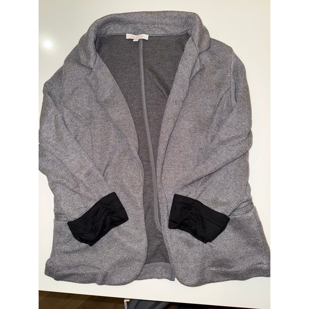 Skies-are-blue Women's Grey and Black Jacket